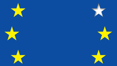 EU flag missing one star