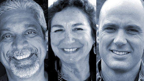 Three speakers of the podcast episode