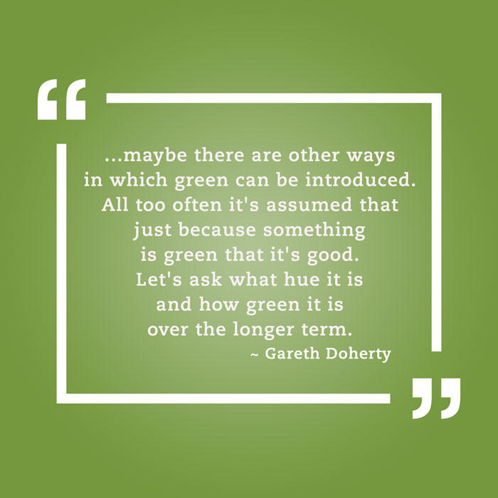 Quotation from Gareth Doherty