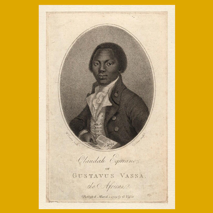 Portrait engraving of Olaudah Equiano (Gustavus Vassa) from 1789