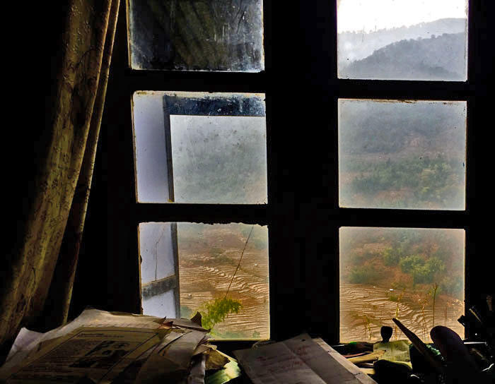 Photo of looking out a window at Nagaland