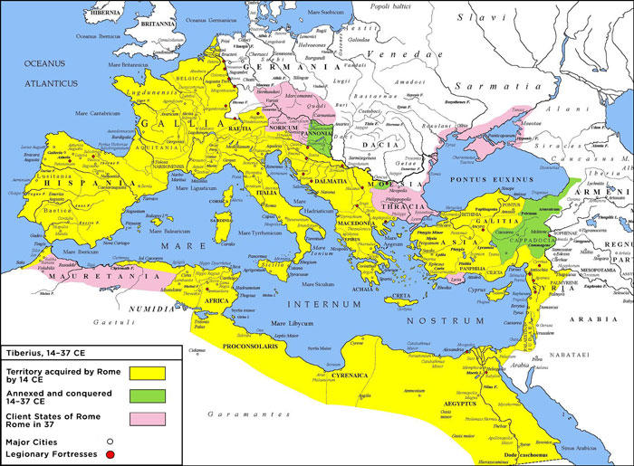 Map of ancient Rome