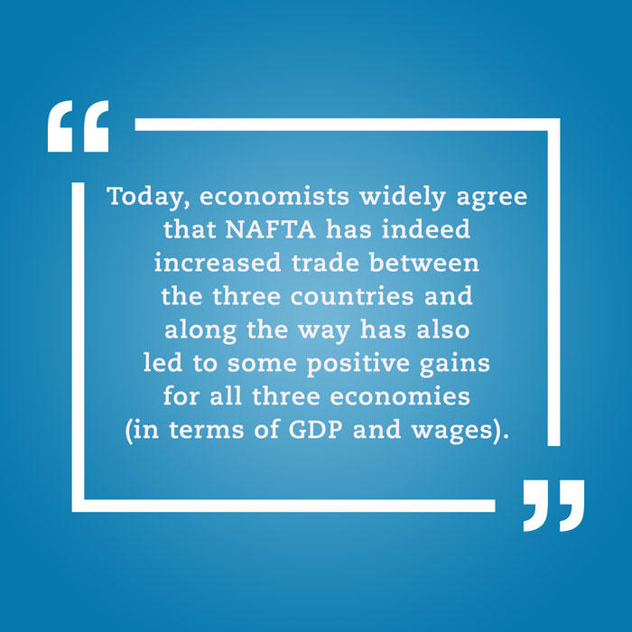 Pull quote about NAFTA benefits
