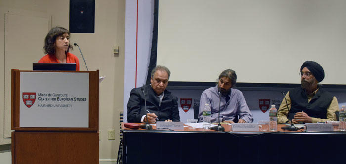Image of Rohini Pande as a conference discussant