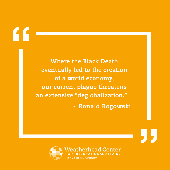 Pull quote from Ron Rogowski on deglobalization