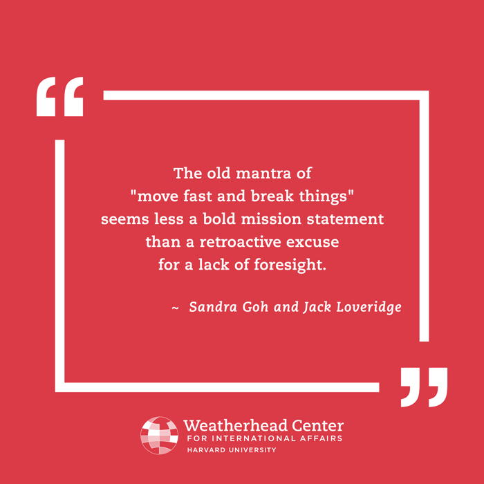 Quotation on foresight by Goh and Loveridge
