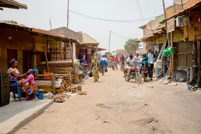 Marketplace in Nakivale Refugee Settlement, Uganda.